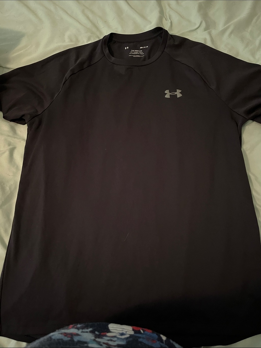Under Armour Black Short-Sleeve Athletic Tee with Logo